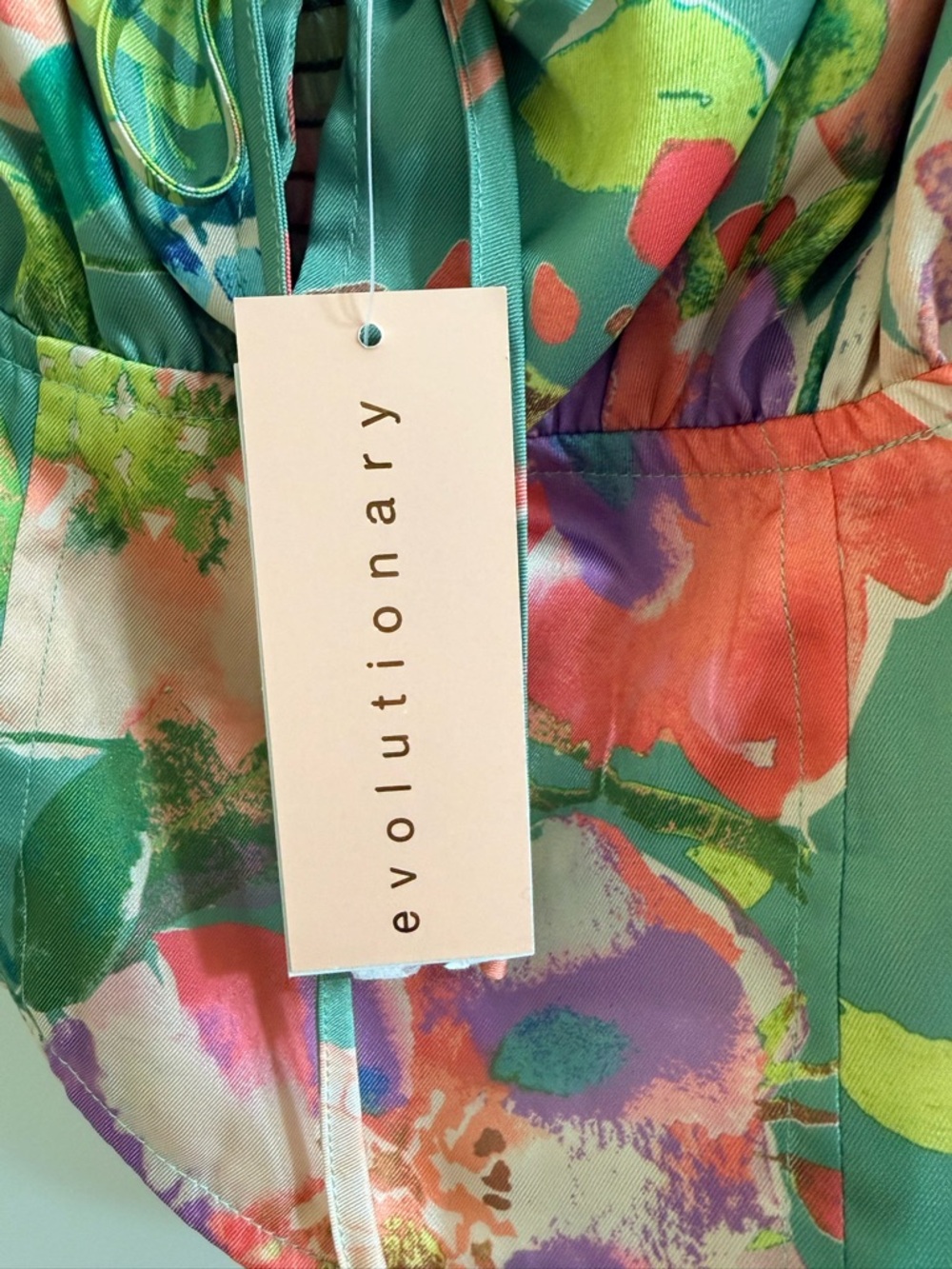 Evolutionary Floral Lace-Trim Corset Crop Top – NWT Size S - Picture 7 of 11